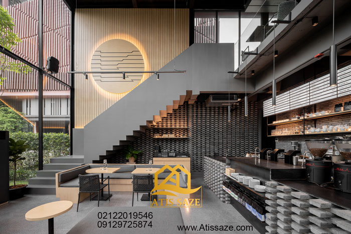 طراحی داخلی کافه در تهران