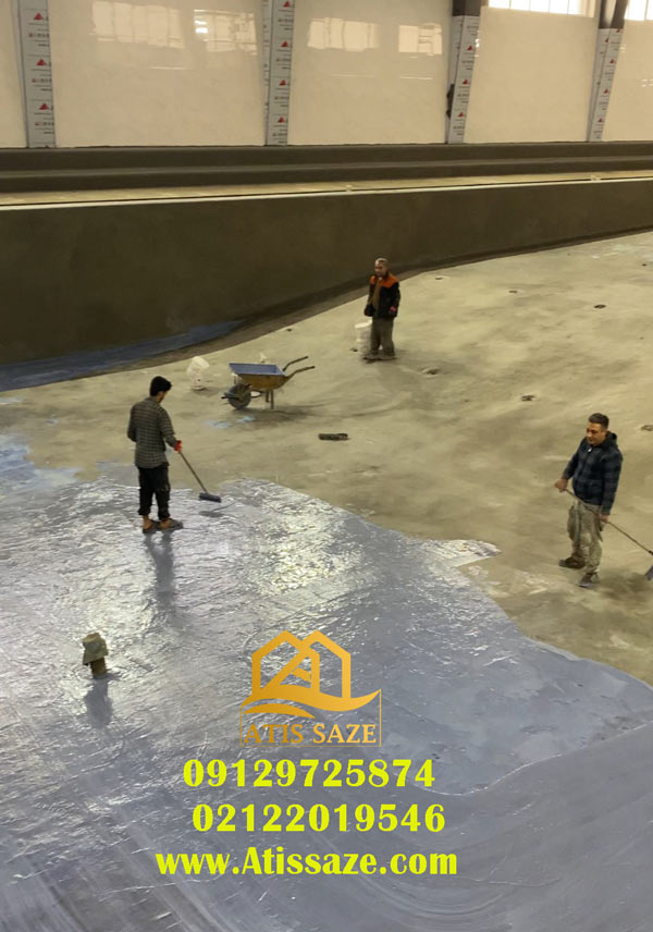 آب بندی استخر در تهران